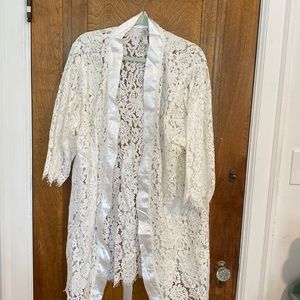 White Lace Robe